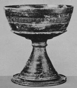 CHALICE (ETRUSCAN, BUCCHERO)