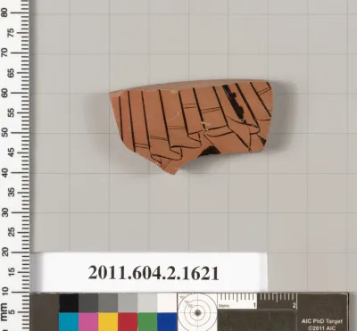 Terracotta fragment of a skyphos (deep drinking cup)