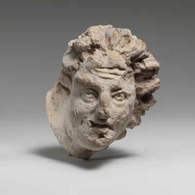 Terracotta head of a man