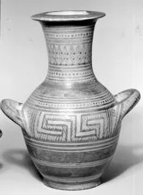 AMPHORA, BELLY-HANDLED (ATHENIAN GEOMETRIC)