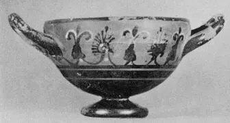 CUP (SOUTH ITALIAN, CAMPANIAN, BLACK PATTERN)