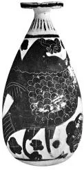 ALABASTRON (ETRUSCO-CORINTHIAN, BLACK-FIGURE)