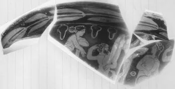 KRATER, BELL, FRAGMENT (ATHENIAN, RED-FIGURE)