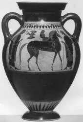 AMPHORA, BELLY, TYPE B (ATHENIAN, BLACK-FIGURE)