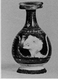 BOTTLE (SOUTH ITALIAN, GNATHIAN, ADDED COLOUR)