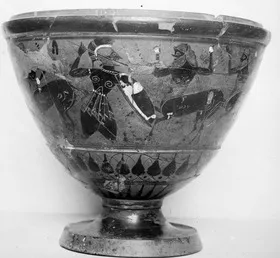 PYXIS, FRAGMENTS (ATHENIAN, BLACK-FIGURE)