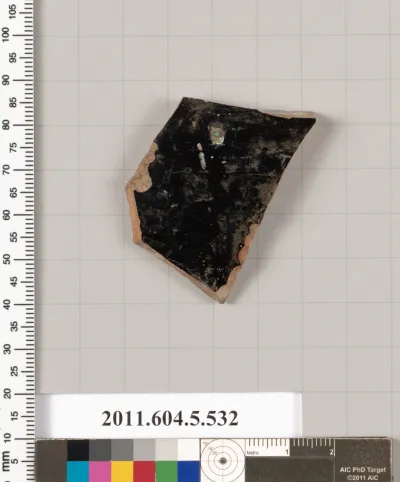 Terracotta fragment of a kylix (drinking cup)