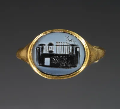 Cameo Gem Inset Into a Hollow Ring