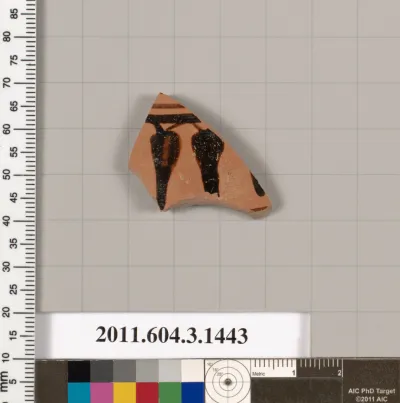 Terracotta fragment of a skyphos (deep drinking cup)