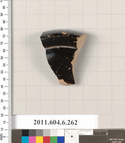 Terracotta fragment of a stemmed dish?