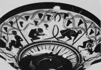 CUP A (ATHENIAN, BLACK-FIGURE)