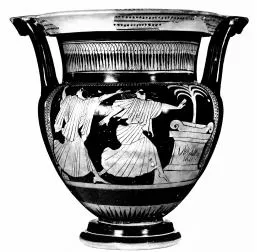 KRATER, COLUMN (ATHENIAN, RED-FIGURE)