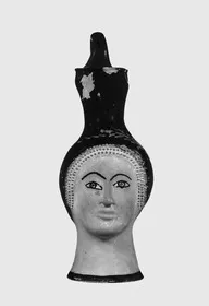 FIGURE VASE, OINOCHOE (ATHENIAN, RED-FIGURE)