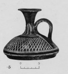 LEKYTHOS, SQUAT (SOUTH ITALIAN, GNATHIAN, BLACK GLAZE)