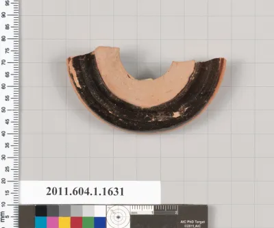 Terracotta fragment of a kylix (drinking cup)