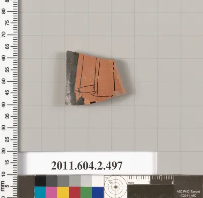 Terracotta fragment of a column-krater (bowl for mixing wine and water)