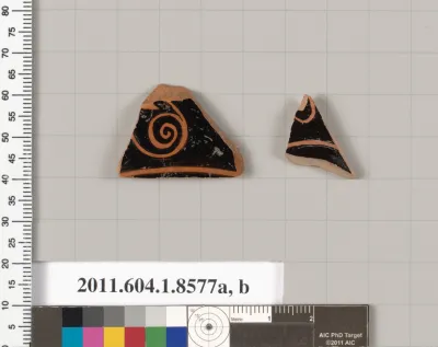 Terracotta fragments of stemless kylikes (drinking cups)