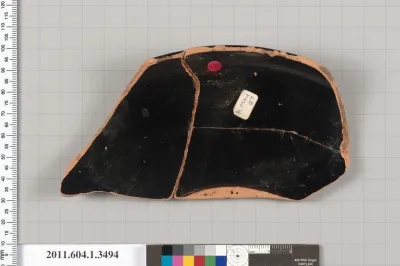 Terracotta fragment of a kylix (drinking cup)