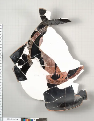 Terracotta fragment of a kylix (drinking cup)