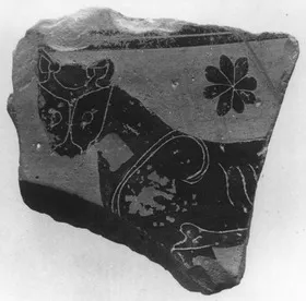 STAND, FRAGMENT (ATHENIAN, BLACK-FIGURE)