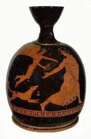 LEKYTHOS, SQUAT (ATHENIAN, RED-FIGURE)