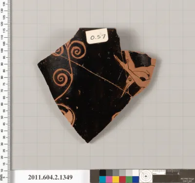 Terracotta fragment of a skyphos (deep drinking cup)