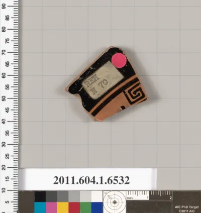 Terracotta fragment of a kylix (drinking cup)