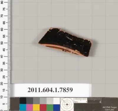 Terracotta fragment of a kylix (drinking cup)