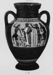 AMPHORA, BELLY, TYPE B (ATHENIAN, BLACK-FIGURE)
