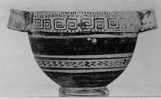 SKYPHOS (BOEOTIAN, BLACK PATTERN)