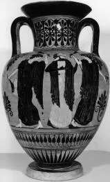 AMPHORA, NECK (ATHENIAN, BLACK-FIGURE)