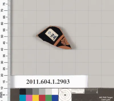 Terracotta fragment of a kylix (drinking cup)