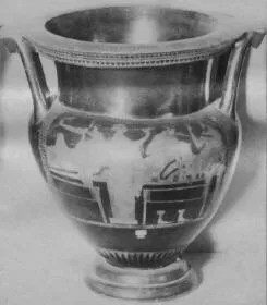 KRATER, COLUMN (ATHENIAN, RED-FIGURE)