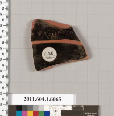 Terracotta fragment of a kylix (drinking cup)