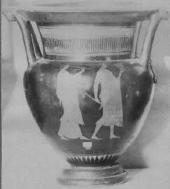 KRATER, COLUMN (ATHENIAN, RED-FIGURE)