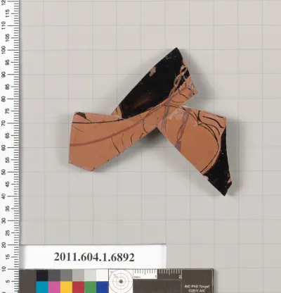 Terracotta fragment of a kylix (drinking cup)