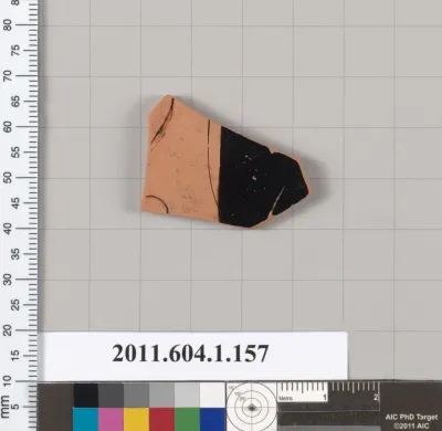 Terracotta fragment of a kylix (drinking cup)