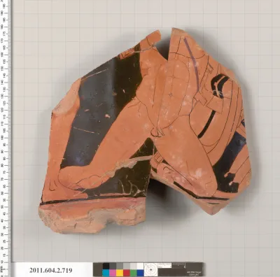 Terracotta fragment of a calyx-krater (bowl for mixing wine and water)