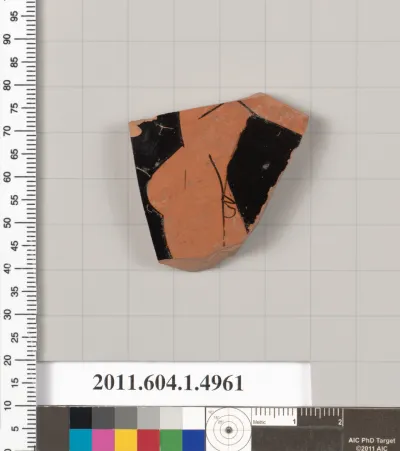 Terracotta fragment of a kylix (drinking cup)