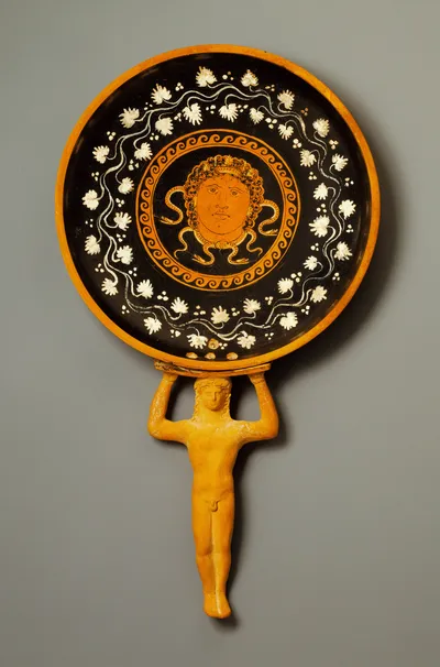 Apulian Red-Figure Patera with Anthropomorphic Handle