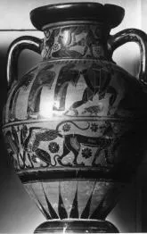 AMPHORA, NECK (ATHENIAN, BLACK-FIGURE)