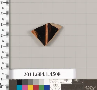 Terracotta fragment of a kylix (drinking cup)