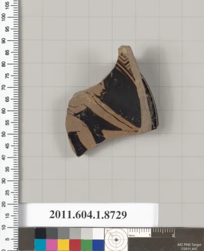 Terracotta fragment of a stemless cup