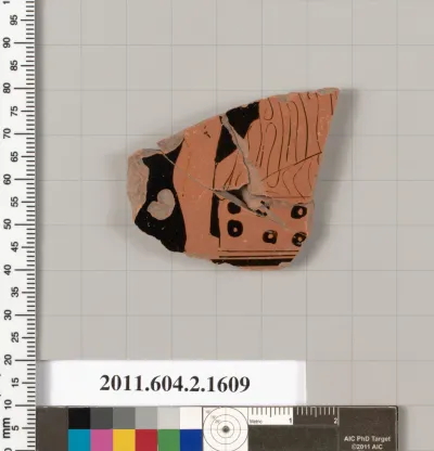 Terracotta fragment of a skyphos (deep drinking cup)