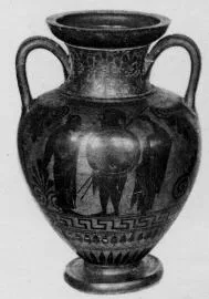AMPHORA, NECK (ATHENIAN, BLACK-FIGURE)