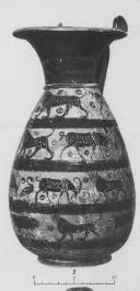 OLPE (PROTOCORINTHIAN, TRANSITIONAL, BLACK-FIGURE)