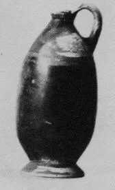 LEKYTHOS (CORINTHIAN, BLACK GLAZE)