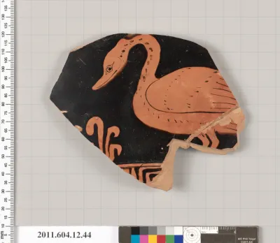 Terracotta fragment of a closed shape