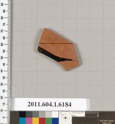 Terracotta fragment of a kylix (drinking cup)