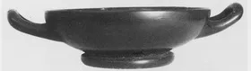 CUP, STEMLESS (ATHENIAN, BLACK GLAZE)